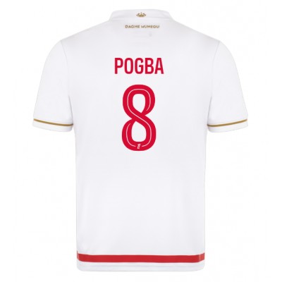 Moški Nogometni dresi AS Monaco Paul Pogba #8 Domači 2025-26 Kratek Rokav Moški Nogometni dresi AS Monaco Paul Pogba #8 Domači 2025-26 Kratek Rokav